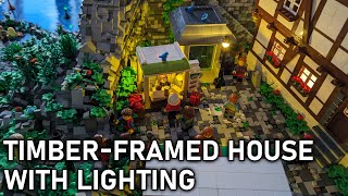 LEGO® TimberFramed House with Lighting in the Old Town It continues [upl. by Lindner57]