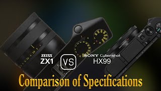 Zeiss ZX1 vs Sony Cybershot HX99 A Comparison of Specifications [upl. by Joacimah580]