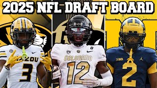 My 2025 NFL Draft Board [upl. by Anitap]