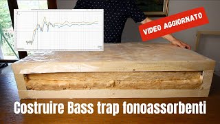 Come costruire pannelli fonoassorbenti e Bass Trap diy [upl. by Aikahc682]