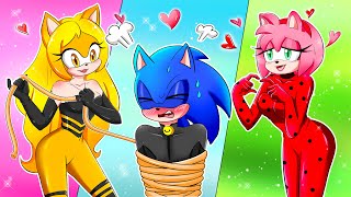 Superhero Sonic Falling Into Amys Love Trap  Sad Story Love  Sonic The Hedgehog 2 Animation [upl. by Yordan]