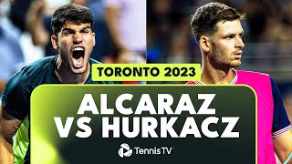 THRILLING Carlos Alcaraz vs Hubert Hurkacz Highlights  Toronto 2023 [upl. by Mcquillin]