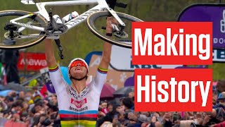 Highlights Mathieu Van Der Poel Makes History At 2024 Mens Tour Of Flanders [upl. by Venable]