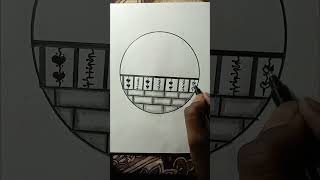 A circle art drawing circleart draw art youtubeshorts trendingshorts viral shorts [upl. by Nunci]