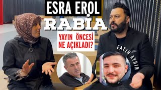 ESRA EROL RABİA OĞLU FATİH’LE İLĞİLİ ŞOK AÇIKLAMA esraerol canertoygar [upl. by Constantina20]