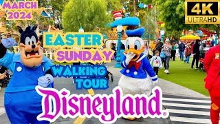 Disneyland Easter Walkthrough 2024 in 4K [upl. by Heilner967]