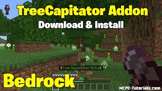 How To Download TreeCapitator Addon for Minecraft Bedrock Edition 120 [upl. by Melliw767]