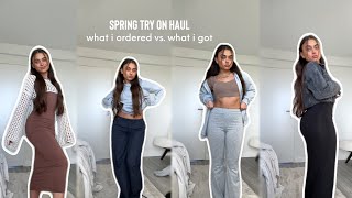 huge spring tryon clothing haul ♡ what i ordered vs what i got from shein [upl. by Jillie659]