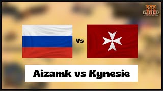 Age of Empires 3 Russia Vs Malta  Aizamk Vs Kynesie  Definitive Edition [upl. by Natek]