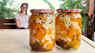 My Grandmas Recipe for Pickled Carrot and Cauliflower [upl. by Nomahs]