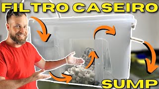 PASSO A PASSO COMO FAZER UM FILTRO SUMP CASEIRO PARA AQUÃRIO MUITO BARATO [upl. by Onid]