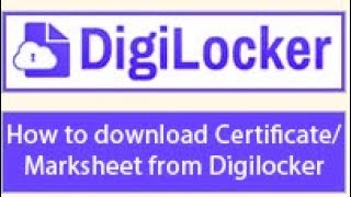 How to download Certificate Mark sheet from Digilocker of PSEB [upl. by Arriek528]