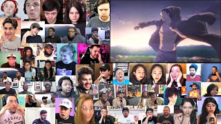 Attack on Titan Season 4 Final Season Trailer Reaction Mashup [upl. by Enilarak]