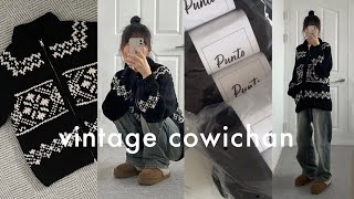 knitting  귀여움은 추위도 이긴다  vintage cowichan sub [upl. by Rednal905]