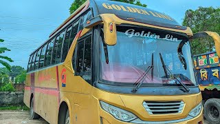 Golden line bus lover bdbus Jhenaidah to Dhaka best non ac bus busloveing goldenline [upl. by Eenor]