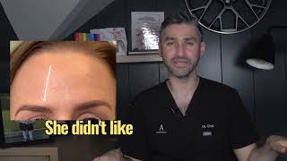 Botox Eyebrow Lift Injection Points  Botox Brow Lift Guidance  Dr Chris Hutton [upl. by Verge488]