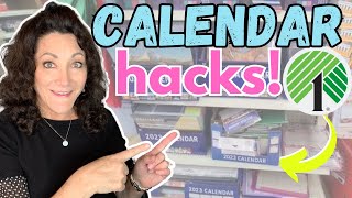 YOULL LOVE These Dollar Tree Calendar HACKS [upl. by Scoter]