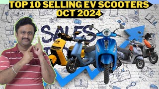 Top 10 Electric Scooters  EV Sales report In October 2024 [upl. by Kris]