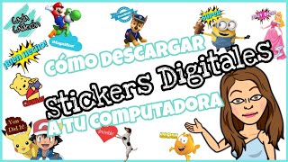 Cómo descargar stickers digitales a tu computadora [upl. by Siugram915]