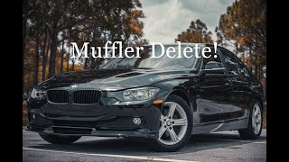 F30 320i Muffler Delete [upl. by Lleddaw]