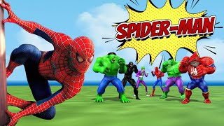 Spiderman Game Showdown GTA Superhero Spiderman Team TAKES ON JOKER Funny Video [upl. by Eenerb851]