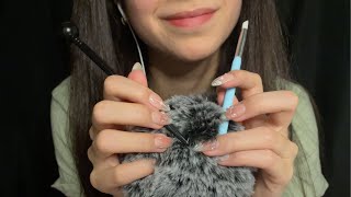 ASMR Checking your hair for lice but its mic fluffing plucking [upl. by Ledarf]