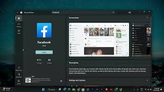 How To Install Facebook App in Laptop Windows 11 2024  Quick Help [upl. by Bibbye]