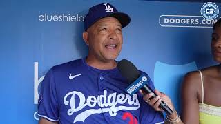 Dodgers pregame Dave Roberts excited for Clayton Kershaws return [upl. by Strang]