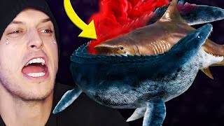 The MEGALODON vs MOSASAURUS Battle Analysis Reaction [upl. by Lambertson]