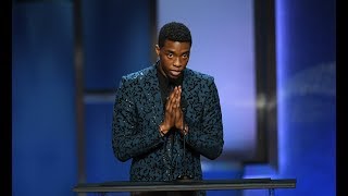 Chadwick Boseman “There is no BLACK PANTHER without Denzel Washington” [upl. by Yatnuahs]