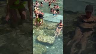 🌞Summer Holiday Pamukkale Cleopatra Pool Fun Day🏝️ pamukkale [upl. by Bertina]