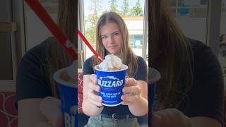 Fall Blizzard Review dairyqueen dq icecream dessert foodreview fastfood fyp trendingshorts [upl. by Rosenbaum]