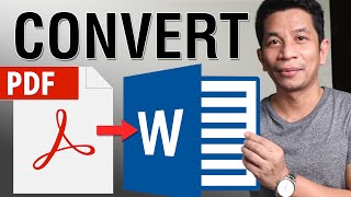 HOW TO Convert and Edit PDF to Word FREE SUPER EASY Filipino with English Subtitle [upl. by Wunder]