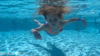 Eva Underwater Swimming Part 2 Insotel Cala Mandia Resort Majorca [upl. by Ainoz548]