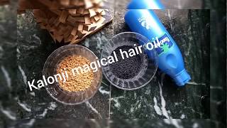 Homemade Kalonji magical hair oil Kalonji oil for faster hair growth Wellness and beauty [upl. by Prissie]