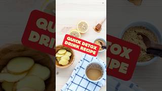 Quick Detox Drink Recipe Lemon Ginger Tea for Weight Loss amp Immunity [upl. by Henig535]