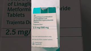 Trajenta Duo 25 MG  500 mg linagliptin 25 mg metformin hydrochloride IP 500 mg [upl. by Anipsed]