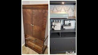 DIY Armoire From Drab TV Cabinet to a Fab Storage Space [upl. by Ihsorih]