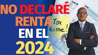 No Declaré mi Renta en el 2024 Consecuencias y Recomendaciones [upl. by Armallas]