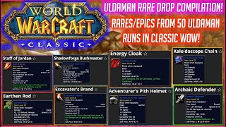 Classic WoW  Uldaman RAREEPIC Drop Compilation  RARES and EPICS From 50 Runs in Uldaman [upl. by Nonnac]