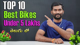 Top 10 Best Motorcycles Under 5 Lakhs in telugu  TechTravelTelugu [upl. by Ellata]