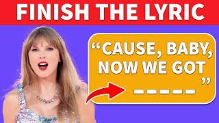 FINISH THE LYRICS🎵Taylor Swift Songs Edition🎸All Songs From The Album 1989 [upl. by Joelynn379]