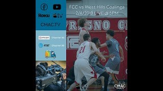 FCC Mens Basketball vs West Hills Coalinga [upl. by Ellecram]