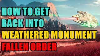 How to Get Back Into Weathered Monument Star Wars Jedi Fallen Order [upl. by Irrehs220]