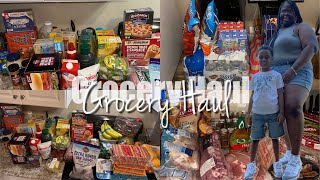 GROCERY HAUL  I SPENT 710 BETWEEN BJ’S amp WALMART TO STOCK MY HOME FOR 2 MONTHS [upl. by Boyer244]