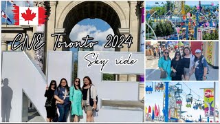 CNE Toronto 2024Sky ride chairlift at Canadian National ExhibitionBiggest Canadian Fair Market [upl. by Nagaem]