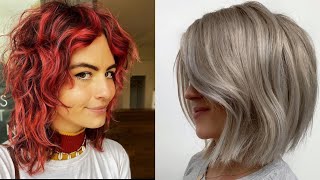 Cheveux courts et miLong à la mode  meilleure coupe de cheveux pour femme 2021 💇‍♀️ [upl. by Larrisa]