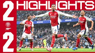 A HARDFOUGHT POINT IN MANCHESTER 👊  HIGHLIGHTS  Manchester City v Arsenal 22  Premier League [upl. by Wong]