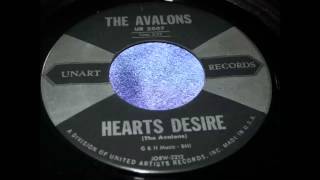 The Avalons  Hearts Desire amp EbbTide 45 rpm [upl. by Dlorag419]