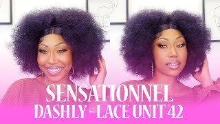 Sensationnel Dashly HD Lace Front Wig  LACE UNIT 42  PrePlucked EBONYLINECOM [upl. by Berna]